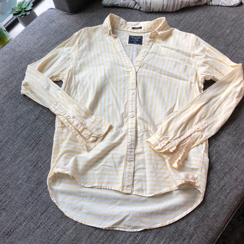 Abercrombie and Fitch striped button-up